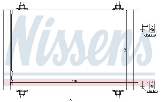 Condensador, aire acondicionado 94758 Nissens, Imagen 2
