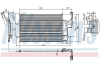 Condensador, aire acondicionado 94902 Nissens