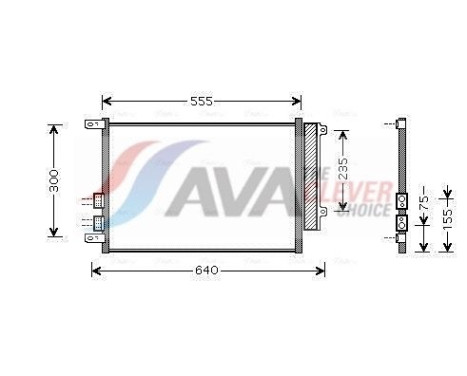 Condensador, aire acondicionado ALA5088D Ava Quality Cooling