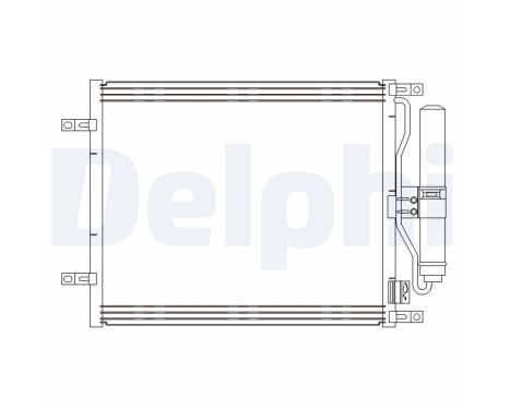 Condensador, aire acondicionado CF20245 Delphi