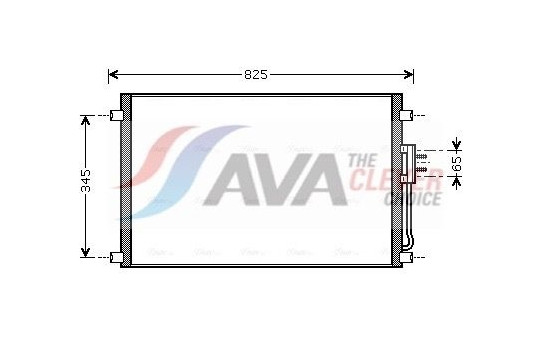 Condensador, aire acondicionado CRA5079 Ava Quality Cooling, Imagen 2