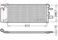 Condensador, aire acondicionado DCN05036 Denso