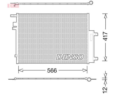 Condensador, aire acondicionado DCN06017 Denso