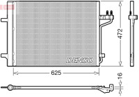 Condensador, aire acondicionado DCN10047 Denso