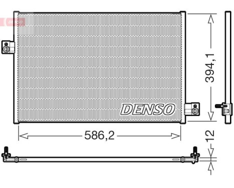 Condensador, aire acondicionado DCN17036 Denso