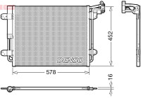 Condensador, aire acondicionado DCN32067 Denso