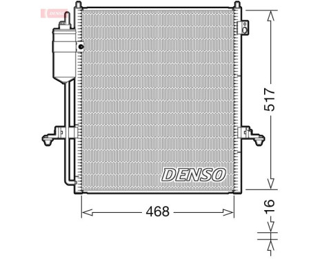 Condensador, aire acondicionado DCN45004 Denso