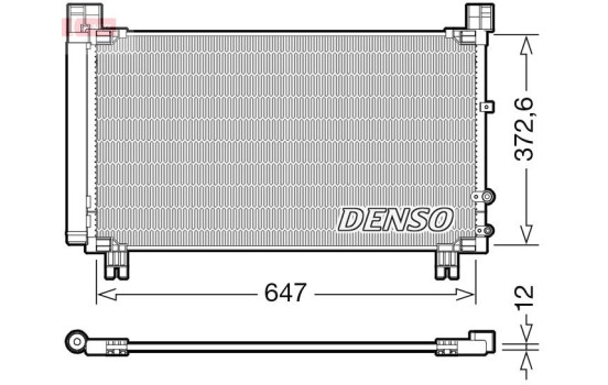 Condensador, aire acondicionado DCN50053 Denso, Imagen 3