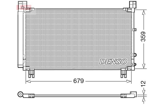 Condensador, aire acondicionado DCN50053 Denso, Imagen 4