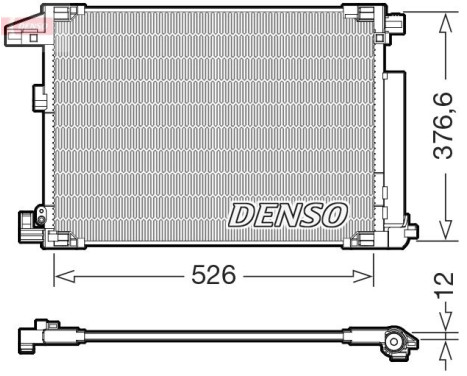 Condensador, aire acondicionado DCN50064 Denso