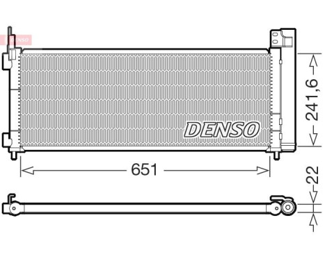 Condensador, aire acondicionado DCN50123 Denso