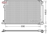 Condensador, aire acondicionado DCN50128 Denso