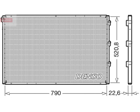 Condensador, aire acondicionado DCN99079 Denso