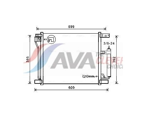 Condensador, aire acondicionado DN5401D Ava Quality Cooling