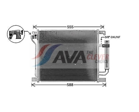 Condensador, aire acondicionado DN5467D Ava Quality Cooling