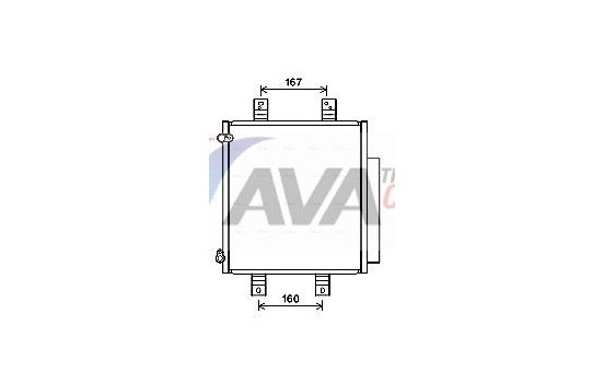 Condensador, aire acondicionado DU5076D Ava Quality Cooling, Imagen 2