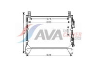 Condensador, aire acondicionado DW5083 Ava Quality Cooling