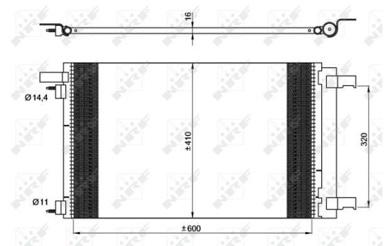 Condensador, aire acondicionado EASY FIT 35948 NRF, Imagen 2