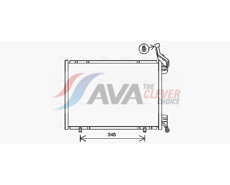 Condensador, aire acondicionado FD5640 Ava Quality Cooling