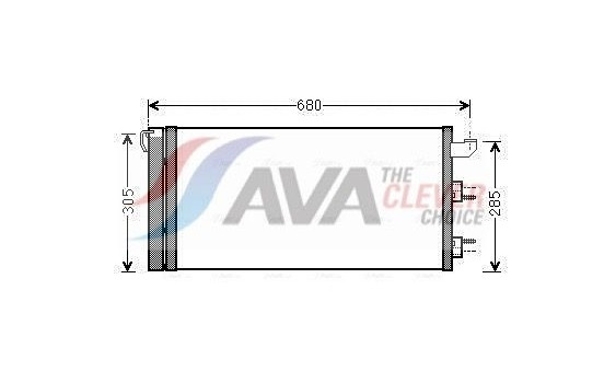 Condensador, aire acondicionado FTA5406D Ava Quality Cooling, Imagen 2