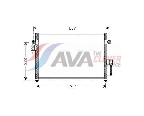 Condensador, aire acondicionado HY5134 Ava Quality Cooling