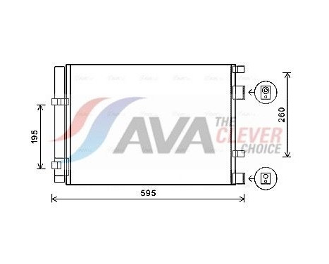 Condensador, aire acondicionado HY5268D Ava Quality Cooling
