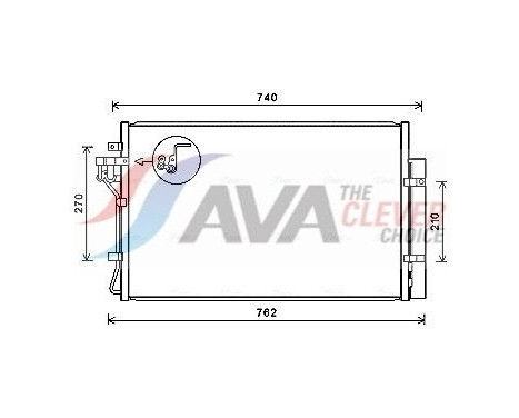 Condensador, aire acondicionado HY5432D Ava Quality Cooling