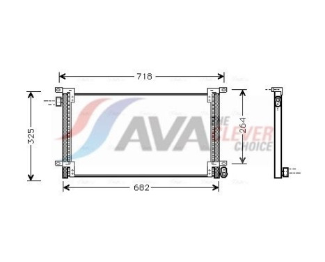 Condensador, aire acondicionado IVA5044 Ava Quality Cooling