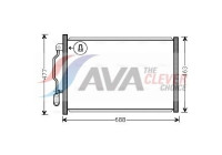 Condensador, aire acondicionado MSA5605 Ava Quality Cooling