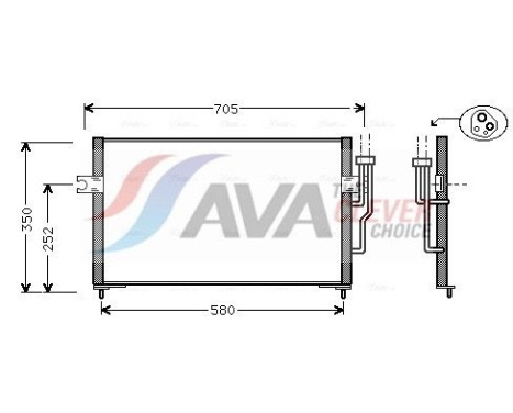 Condensador, aire acondicionado MT5100 Ava Quality Cooling