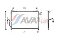 Condensador, aire acondicionado MZ5159 Ava Quality Cooling