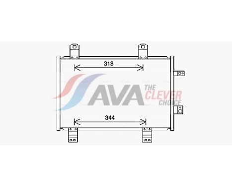 Condensador, aire acondicionado MZ5284 Ava Quality Cooling