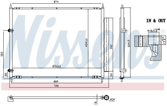 Condensador, aire acondicionado **PRIMERA INSTALACIÓN** 940843 Nissens, Imagen 6