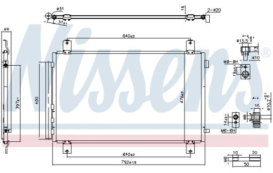Condensador, aire acondicionado **PRIMERA INSTALACIÓN** 940854 Nissens