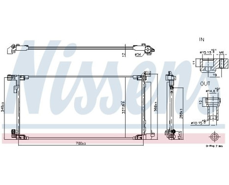 Condensador, aire acondicionado ** PROTECCIÓN CONTRA LA CORROSIÓN ** 940970 Nissens