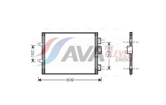Condensador, aire acondicionado RTA5315 Ava Quality Cooling, Imagen 2