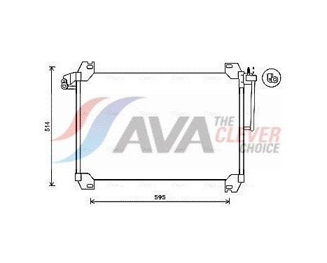 Condensador, aire acondicionado SBA5074 Ava Quality Cooling