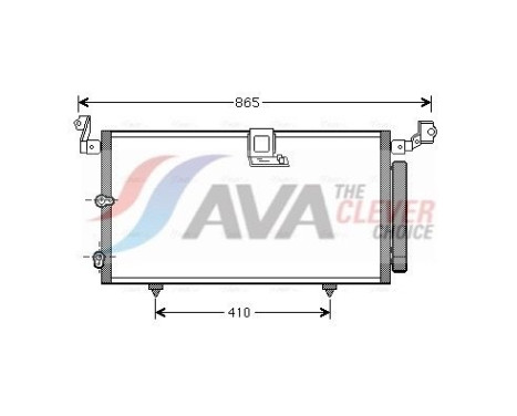 Condensador, aire acondicionado TO5384D Ava Quality Cooling