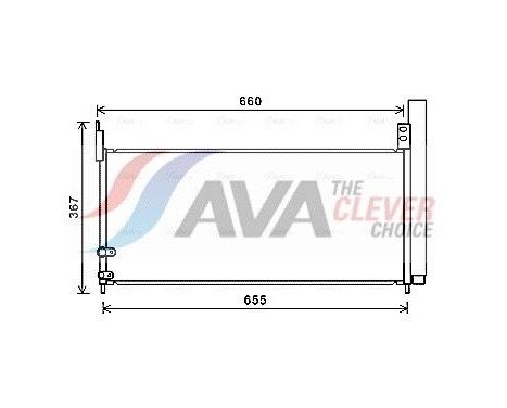 Condensador, aire acondicionado TO5692D Ava Quality Cooling