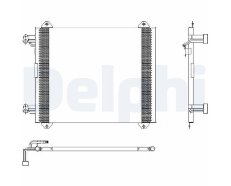 Condensador, aire acondicionado TSP0225407 Delphi