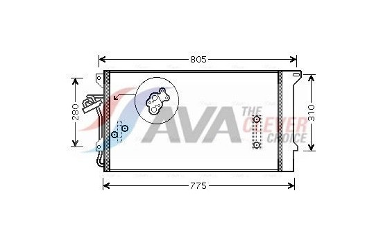 Condensador, aire acondicionado VNA5244D Ava Quality Cooling, Imagen 2
