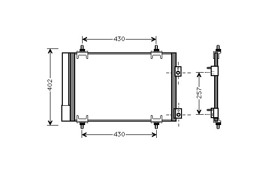 CONDENSADOR C4/DS4-5/308/3008/5008 D 09005283 International Radiators, Imagen 2