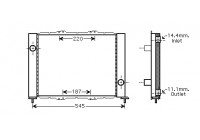 CONDENSADOR DE AIRE 1.5 DCi Intercambiador de calor múltiple 4300M388 International Radiators
