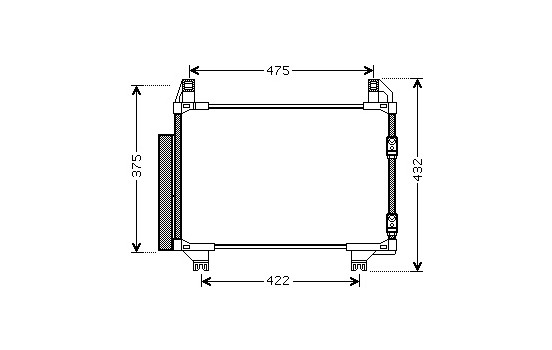 CONDENSADOR DE AIRE ACONDICIONADO 1.0 / 1.3 53005404 International Radiators, Imagen 3