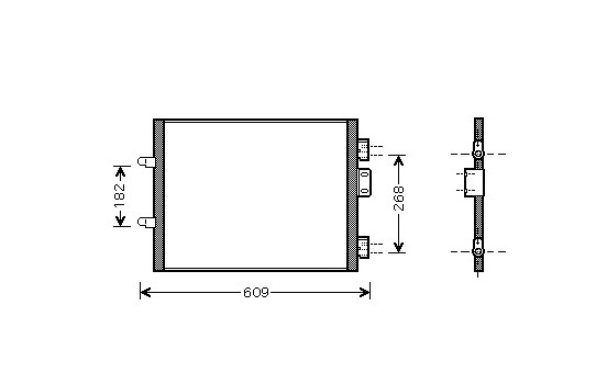 Condensador de aire acondicionado 1.5 DCi 59kW 514x380 43005315 International Radiators