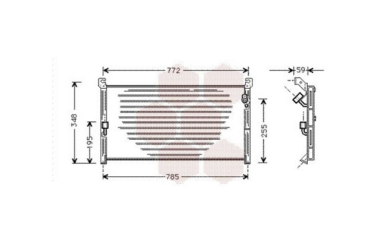CONDENSADOR DE AIRE ACONDICIONADO 2.0 53005130 International Radiators, Imagen 2
