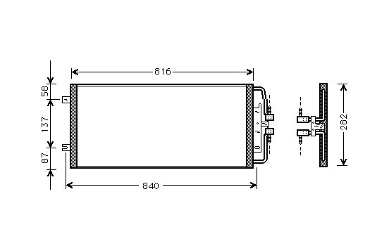 Condensador de aire acondicionado 2.2 TDi 37005302 International Radiators
