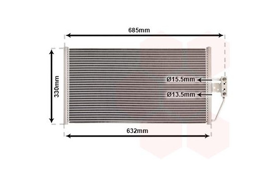 Condensador de aire acondicionado 730 D / 740 D del 97 06005254 International Radiators