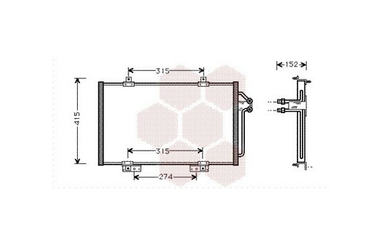 CONDENSADOR DE AIRE ACONDICIONADO 93+ 43005188 International Radiators, Imagen 2