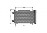 Condensador de aire acondicionado de 1.6 Hdi del 03 40005258 International Radiators Plus